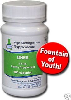 DHEA 25 MG USP Grade Anti Aging Hormone Supplement