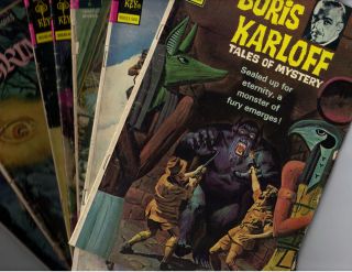 HUGE Gold Key Horror Comics Lot Boris Karloff Dark Shadows Grimms More