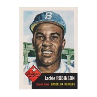 Jackie Robinson 1953 Topps Archives Baseball Reprint Card