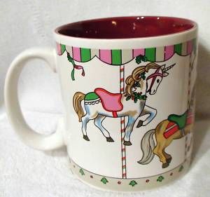 Collectable Merry Go Round Horsey Holiday Mug by Russ