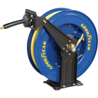 Goodyear Retractable Air Hose Reel w Hose 3 8in x 50ft 10337