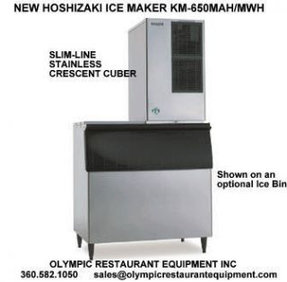 NEW HOSHIZAKI ICE MAKER MACHINE COMMERCIAL STAINLESS MODULAR CUBER KM