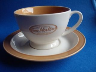  HORTONS COFFEE TEA CUP AND SAUCER ALWAYS FRESH ADVERTISING WITH BOX