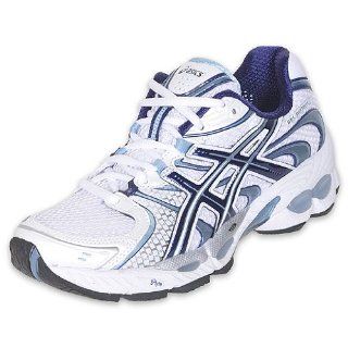 ASICS Womens GEL Nimbus 11 Running Shoe, White/Navy/Ice