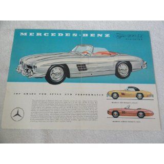 Vintage Mercedes Benz 300 SL Roadster Sales Brochure