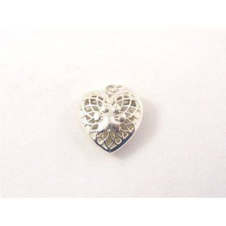 Sterling Silver Heart Puppy Paw Aromatherapy Diffuser Locket Jewelry