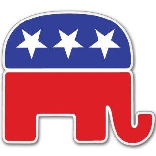 Republican Party political bumper sticker decal 4 x 4  