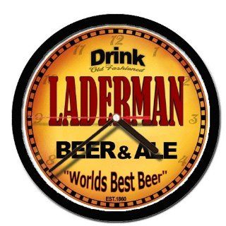 LADERMAN beer and ale cerveza wall clock 