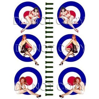  British Bomber Art WWII Pinup Girl Decals #78: Musical Instruments
