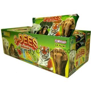 Ausome Candies Wildlife 3 D Gummies Candy 1.41 Ounce Bags (Pack of 24