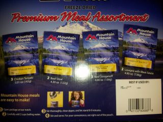 Mountain House Freeze Dried Food Premium Meal Assortment 10 Entrees 25