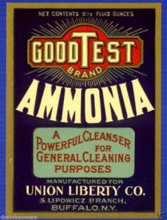 Antique Buffalo Ammonia Bottle Labels Est 1872 NY