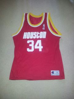 Hakeem Olajuwon Houston Rockets 1990s Vintage NBA Jersey 44 L