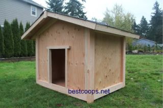 Large Gable Roof Dog House Plan