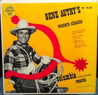 1947 Gene Autry Western Classics 2 EP 7 VG H 41
