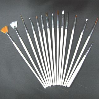  art doting brush set 15 nail art design painting pen polish brush set