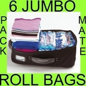 Jumbo Pack Mate Home Travel Roll Storage Bags Packmate No Vacuum