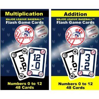 MLB Math Flash Cards Addition and Multiplication