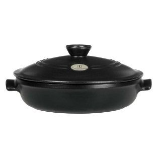 Emile Henry Flame Top 12 Inch Brazier Black Kitchen