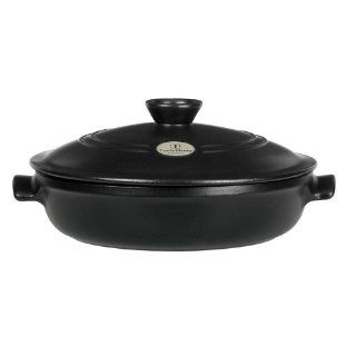 Emile Henry Flame Top 12 Inch Brazier Black: Kitchen