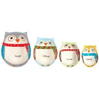Boston Warehouse Snowy Owls Measuring Cup Set, Set of 4