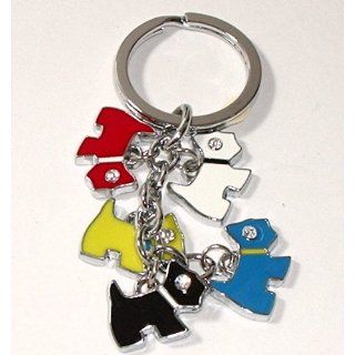 Scottish Terrier Dog Charms Keychain Key Chain Ring