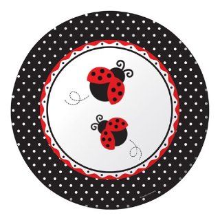 Ladybug Themed Paper Banquet Dinner Plates Health