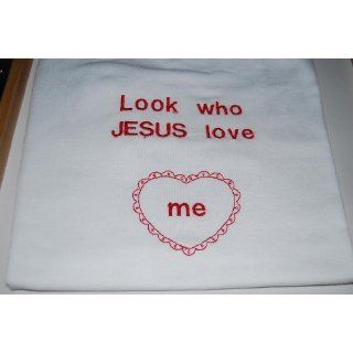 Embroidered Look who JESUS loves   ME Child M (10 12