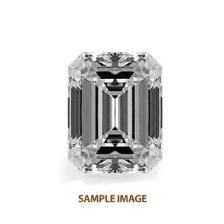 0.85 ct Emerald Natural Loose GIA Certified Diamond F, SI2