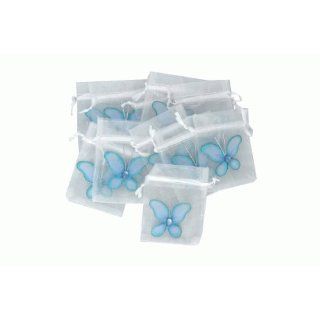 Butterfly Organza Bags   blue   Hanging nylon butterfly