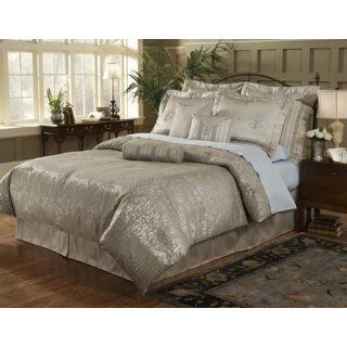 8pc Stafford Silver King Size Bed in a Bag Comforter Set