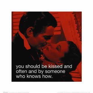 Gone With the Wind Movie Quote Poster Print 16 x 16 inches