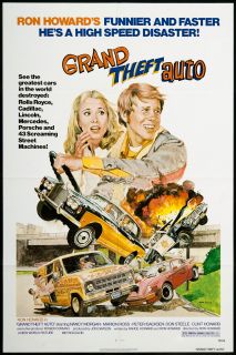 Grand Theft Auto 1977 Orig Movie Poster Ron Howard
