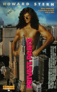 Howard Stern Signed Private Parts Poster JSA COA