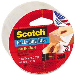 Scotch  Tear By Hand Packaging Tape, 1.88 x 38.2 Yards