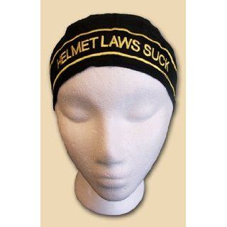 Helmet Laws Suck (embroidered)   EZDanna Headwraps Patio