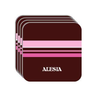 Personal Name Gift   ALESIA Set of 4 Mini Mousepad