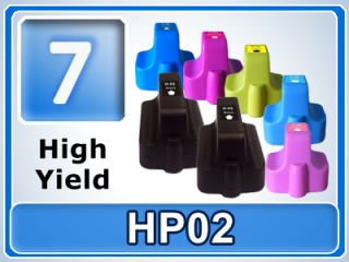 Pack HP 02 HP2 HP02 HP 02 New Ink Cartridge Chip