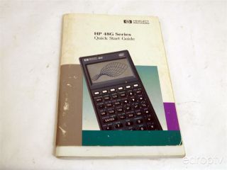 HP 48GX Vintage Graphing Calculator w Case Users Guide