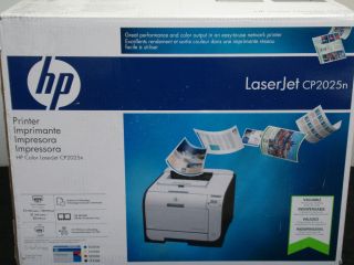 New HP Color LaserJet CP2025n Network Workgroup Laser Printer CB494A