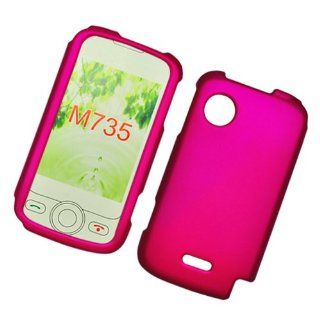 Hot Pink Texture Hard Protector Case Cover For Huawei M735