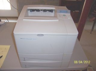 HP LaserJet 4000TN Black White Laser Printer w Two Paper Trays C4121A