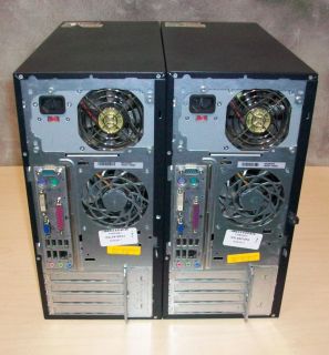 Lot of 2 HP DX5150 Desktop PC Mid Tower AMD Athlon 64 X2 DC 2 0GHz 1GB