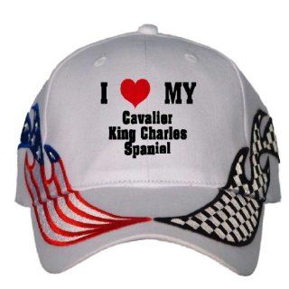 I Love/Heart Cavalier King Charles Spaniel USA Flag