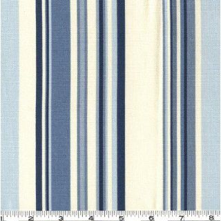 54 Wide Waverly Sequence Stripe Fabric Porcelain Blue By