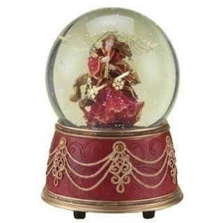 Roman Inc Red Velvet Angel Snow Globe (34340) Home