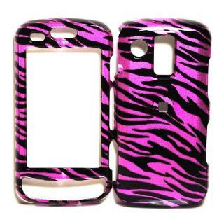 Hot Pink Zebra Strips Snap on Hard Protective Cover Case