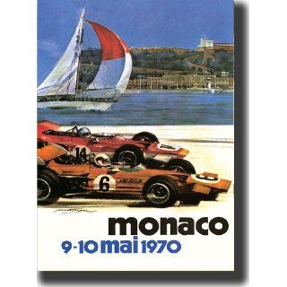 Monaco Grand Prix 1970 Giclee Print on Canvas Gallery Wrap