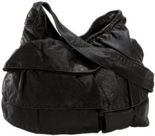 Roxy Ruffled Up Shoulder Bag,Acid Black,one size Shoes