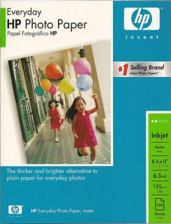 HP Everyday 2 Sided Matte 8 1 2x11 Photo Paper 100ct A2